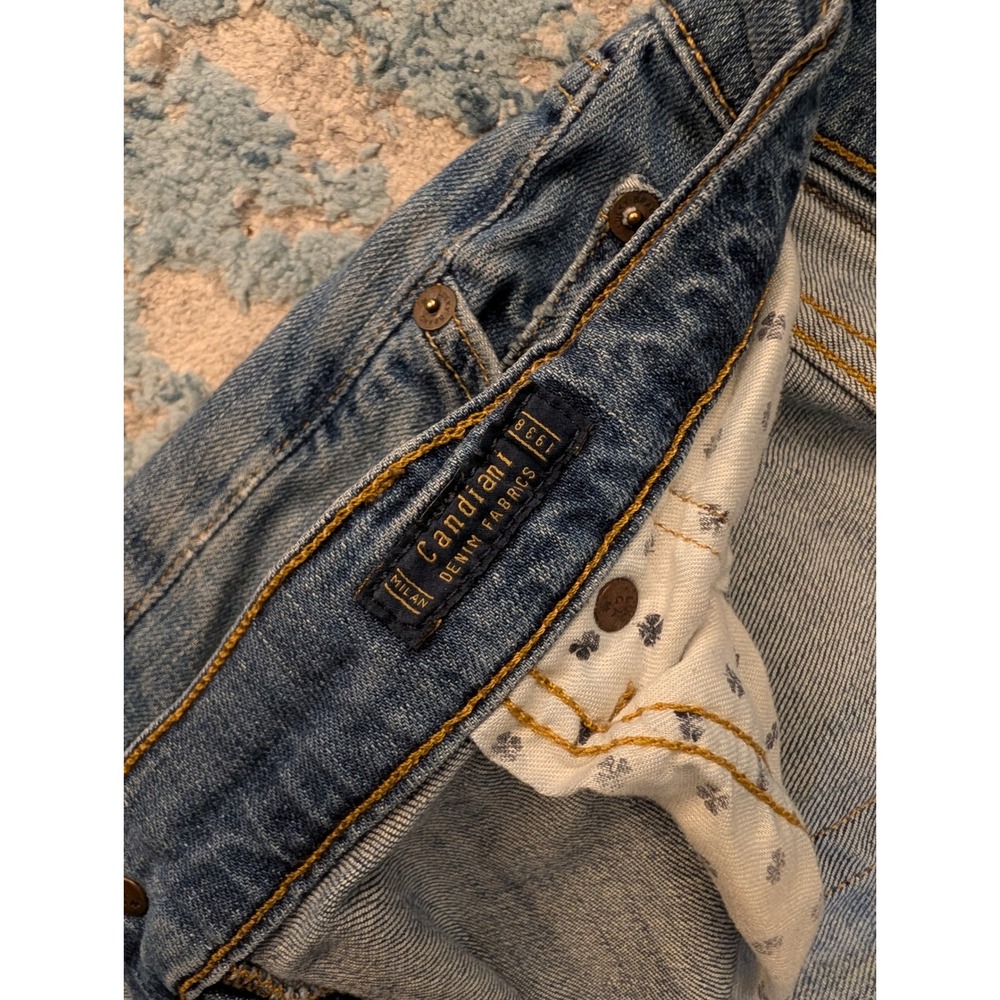 Lucky Brand 410 Athletic Fit Candiani Denim Jeans Mens 33x30 Blue Distressed - Picture 4 of 6